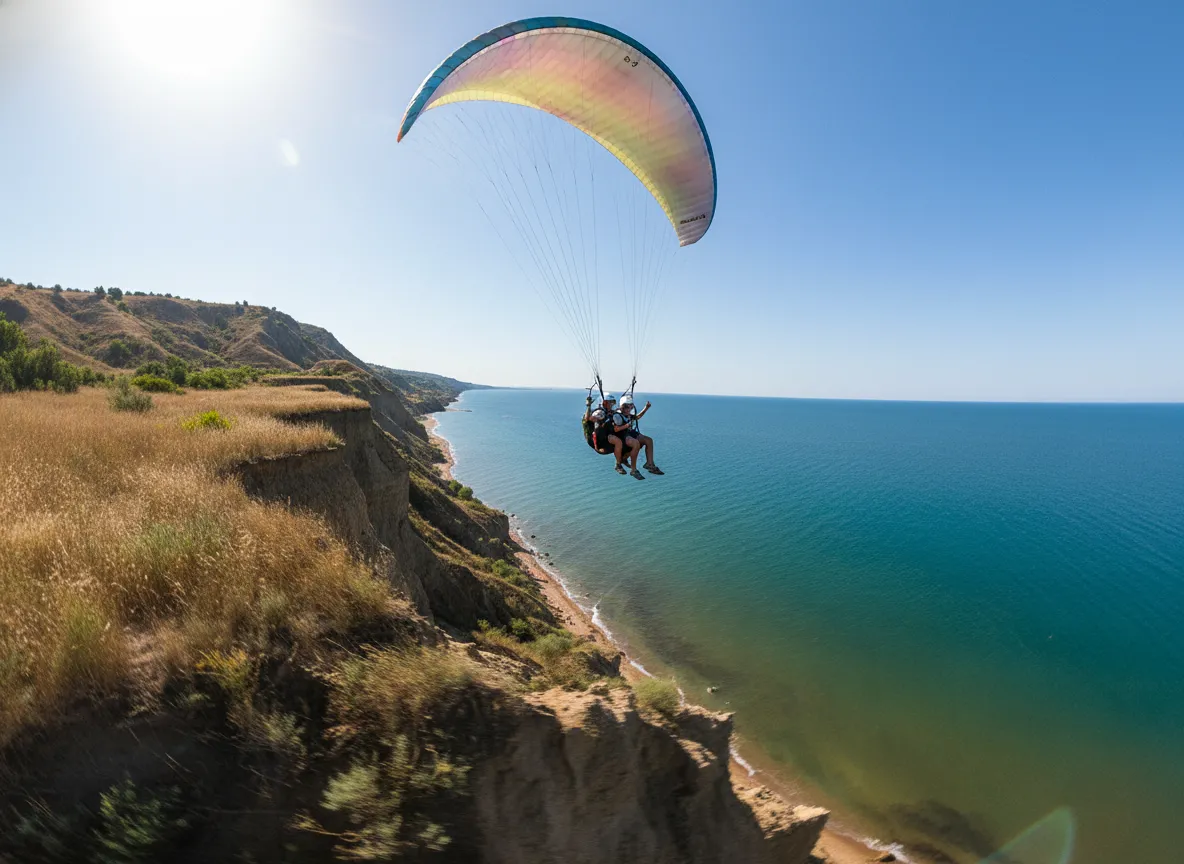 Полеты на параплане в Пересыпи: живописные виды Таманского полуострова